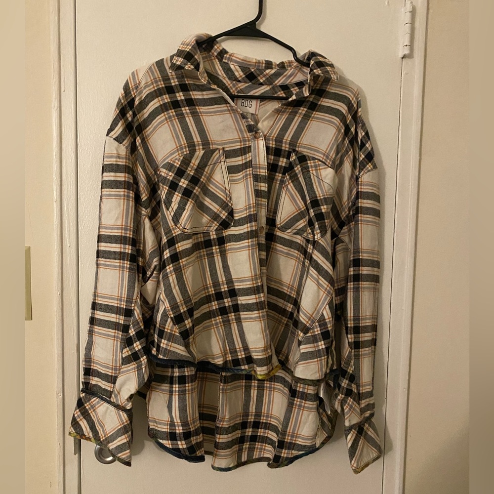Oversized flannel from urban outfitters (BDG brand) that is a size L